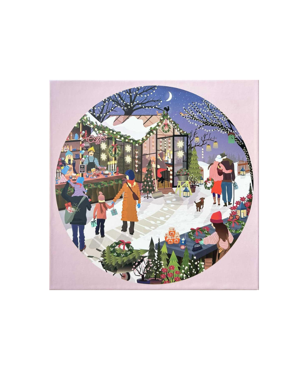 Christmas market puslespil - 1000 brikker